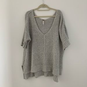 Free People Oversized V Neck Sweater